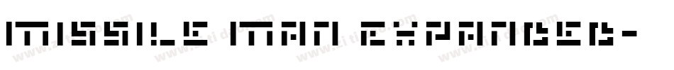 Missile Man Expanded字体转换